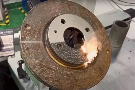 Brake discs cleaned by laser